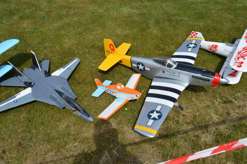 Modele samolotów RC na pokazach w Radawcu