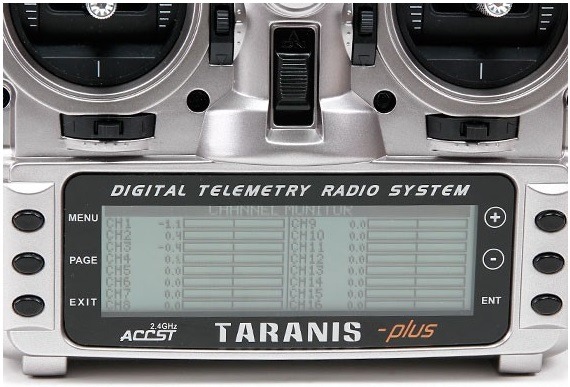 Wygaszony wyświetlacz LCD aparatury Taranis