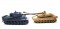 Zestaw wzajemnie walczących czołg&oacute;w PK German Tiger i Abrams M1A2 1:28