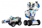 Robot + pojazd - do zbudowania z klock&oacute;w - ZDALNIE STEROWANY (C51028W)